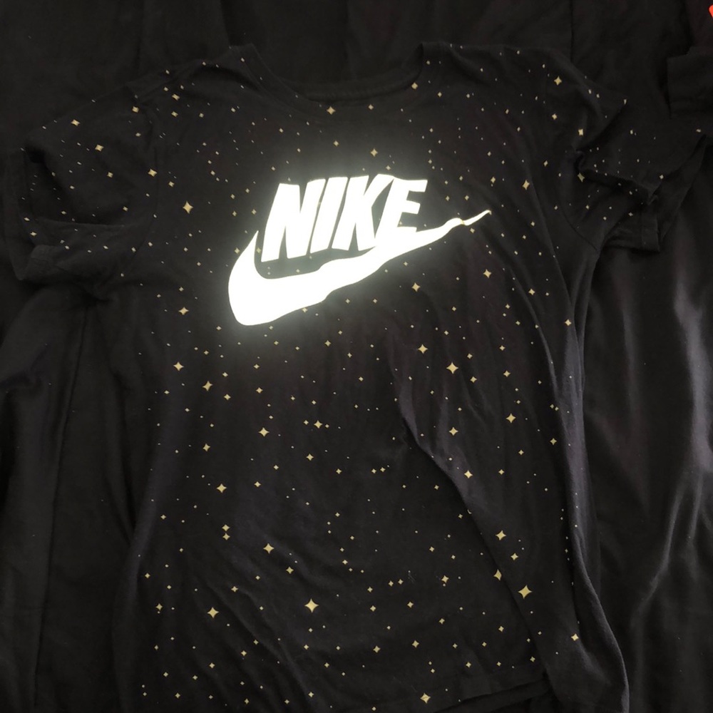 Black/Gold Splatter Nike Tee Shirt